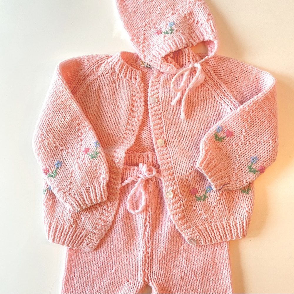 Vintage Baby Knit Set- Lord & Taylor